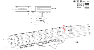 相鉄／横浜駅／／№342駅看板・駅広告、位置図