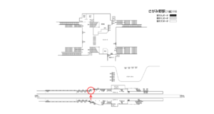 相鉄／さがみ野駅／／№302駅看板・駅広告、位置図