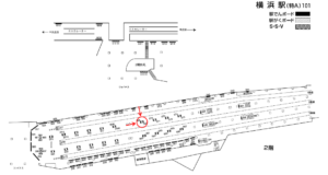 相鉄／横浜駅／／№568駅看板・駅広告、位置図