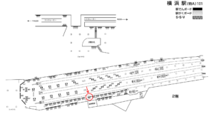 相鉄／横浜駅／／№811駅看板・駅広告、位置図
