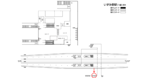 相鉄／いずみ野駅／／№020駅看板・駅広告、位置図