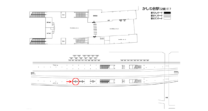 相鉄／かしわ台駅／／№8308駅看板・駅広告、位置図