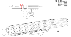 相鉄／横浜駅／／№609駅看板・駅広告、位置図