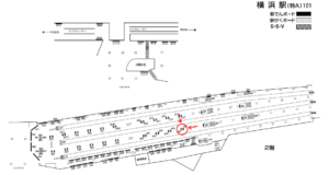 相鉄／横浜駅／／№567駅看板・駅広告、位置図