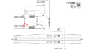 相鉄／いずみ野駅／／№323駅看板・駅広告、位置図