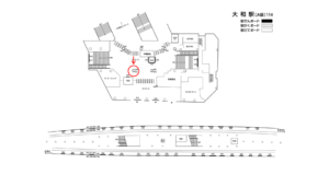 相鉄／大和駅／／№422駅看板・駅広告、位置図