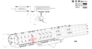 相鉄／横浜駅／／№535駅看板・駅広告、位置図