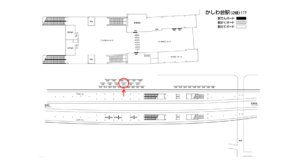 相鉄／かしわ台駅／／№021駅看板・駅広告、位置図