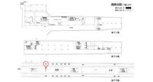 相鉄／湘南台駅／／№301駅看板・駅広告、位置図