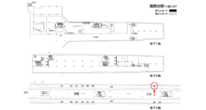 相鉄／湘南台駅／／№307駅看板・駅広告、位置図