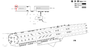 相鉄／横浜駅／／№610駅看板・駅広告、位置図