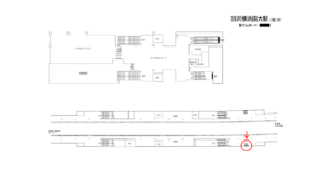 相鉄／羽沢横浜国大駅／／№304駅看板・駅広告、位置図