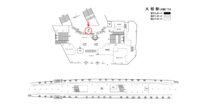 相鉄／大和駅／／№426駅看板・駅広告、位置図