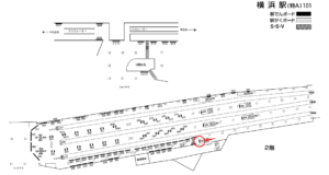 相鉄／横浜駅／／№357駅看板・駅広告、位置図