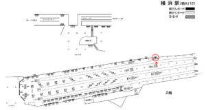 相鉄／横浜駅／／№344駅看板・駅広告、位置図