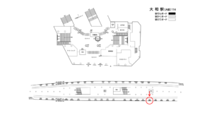 相鉄／大和駅／／№323駅看板・駅広告、位置図