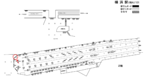 相鉄／横浜駅／／№317駅看板・駅広告、位置図