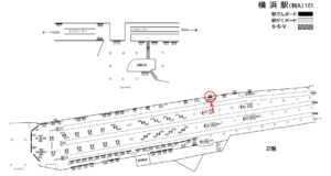 相鉄／横浜駅／／№341駅看板・駅広告、位置図