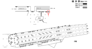 相鉄／横浜駅／／№614駅看板・駅広告、位置図