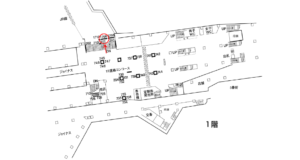 相鉄／横浜駅／／№1708駅看板・駅広告、位置図
