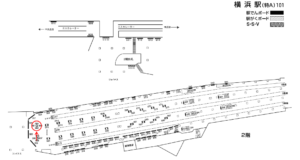 相鉄／横浜駅／／№902駅看板・駅広告、位置図