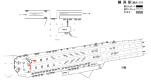 相鉄／横浜駅／／№2514駅看板・駅広告、位置図