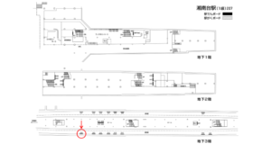 相鉄／湘南台駅／／№309駅看板・駅広告、位置図
