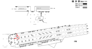 相鉄／横浜駅／／№1514駅看板・駅広告、位置図