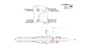 相鉄／さがみ野駅／／№317駅看板・駅広告、位置図