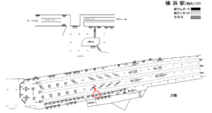 相鉄／横浜駅／／№813駅看板・駅広告、位置図