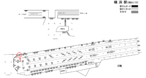 相鉄／横浜駅／／№323駅看板・駅広告、位置図