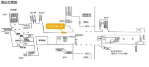 横浜市営/新横浜駅/横浜駅グランボード 7日間№7駅ポスター・駅広告、位置図