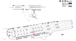 相鉄／横浜駅／／№560駅看板・駅広告、位置図