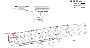 相鉄／横浜駅／／№511駅看板・駅広告、位置図
