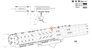 相鉄／横浜駅／／№339駅看板・駅広告、位置図