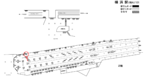 相鉄／横浜駅／／№326駅看板・駅広告、位置図