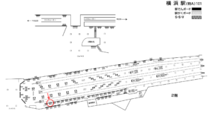 相鉄／横浜駅／／№802駅看板・駅広告、位置図
