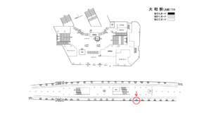 相鉄／大和駅／／№339駅看板・駅広告、位置図