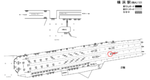 相鉄／横浜駅／／№356駅看板・駅広告、位置図