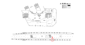 相鉄／大和駅／／№325駅看板・駅広告、位置図