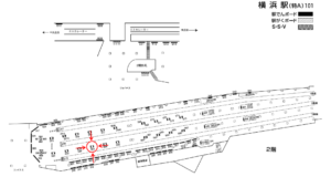 相鉄／横浜駅／／№503駅看板・駅広告、位置図