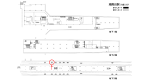 相鉄／湘南台駅／／№302駅看板・駅広告、位置図