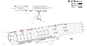 相鉄／横浜駅／／№330駅看板・駅広告、位置図