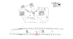 相鉄／大和駅／／№328駅看板・駅広告、位置図