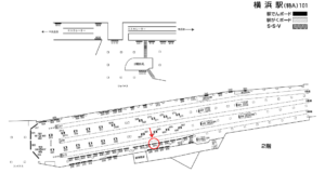 相鉄／横浜駅／／№814駅看板・駅広告、位置図