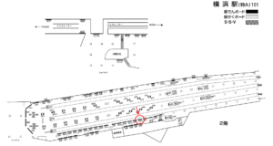 相鉄／横浜駅／／№816駅看板・駅広告、位置図