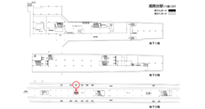 相鉄／湘南台駅／／№303駅看板・駅広告、位置図