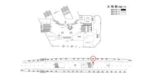 相鉄／大和駅／／№314駅看板・駅広告、位置図