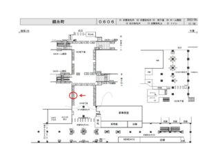 JR/錦糸町駅/地下道/№103駅看板・駅広告、位置図