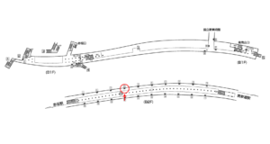 東京メトロ／乃木坂駅／千代田線／№4駅看板・駅広告、位置図